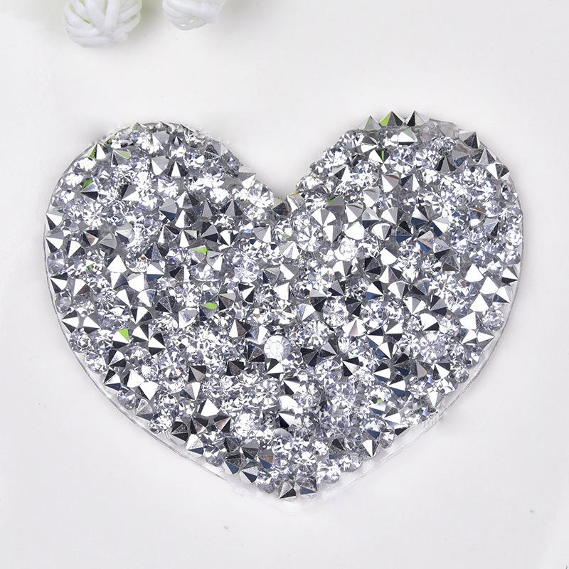 Herzförmige Kleidungsornamente, fünfzackige Bohraugen, Wärmeübertragungsdruck, selbstklebende Schuhe, Zubehör