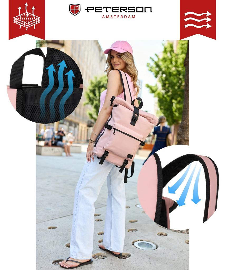 PTN NAIROBI-9152 PINK City Backpack