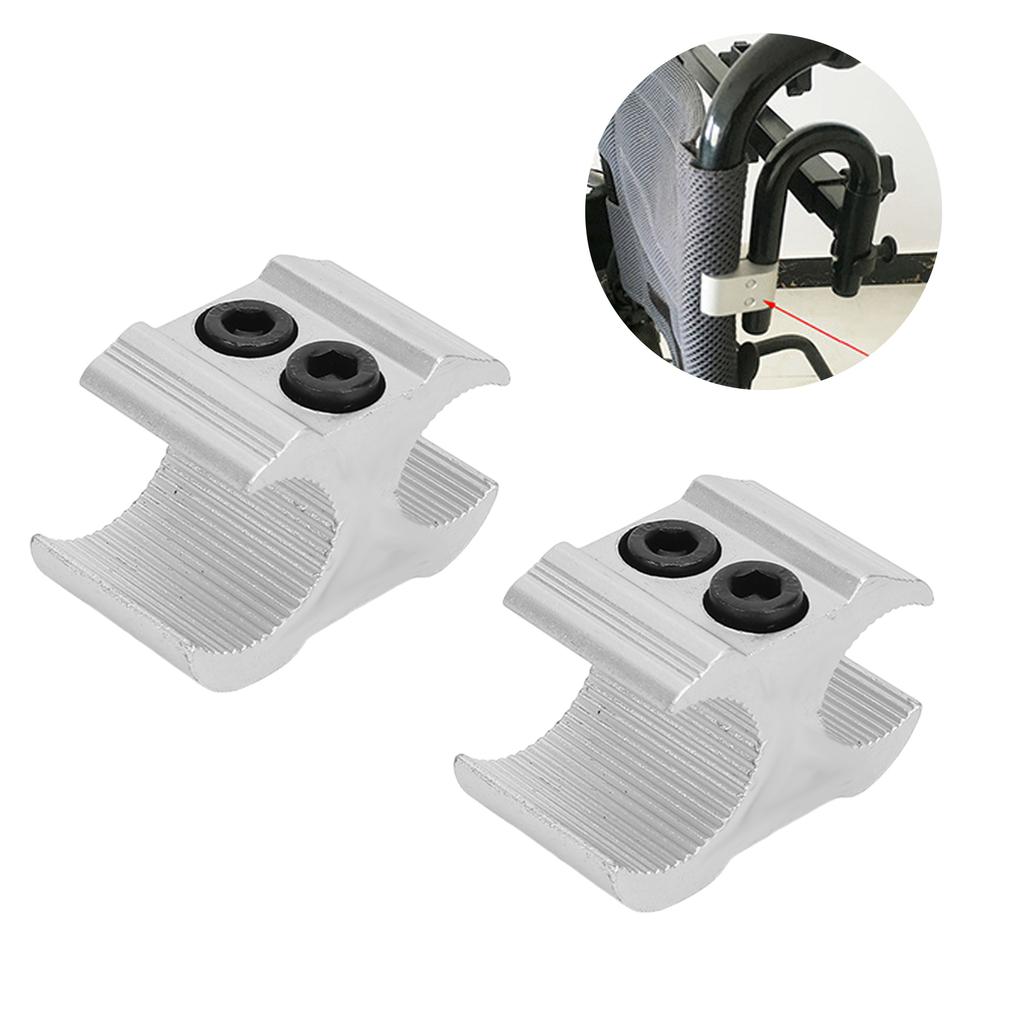 Aluminum Alloy Stepper Professional Wheelchair Pipe Clamp Joint Connector for Walking Aid Accessories