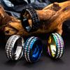 Titanium Steel Couple Ring Zircon Decor Simple Fashion Party  Finger Accessories  Birthday Gift For Young Girls