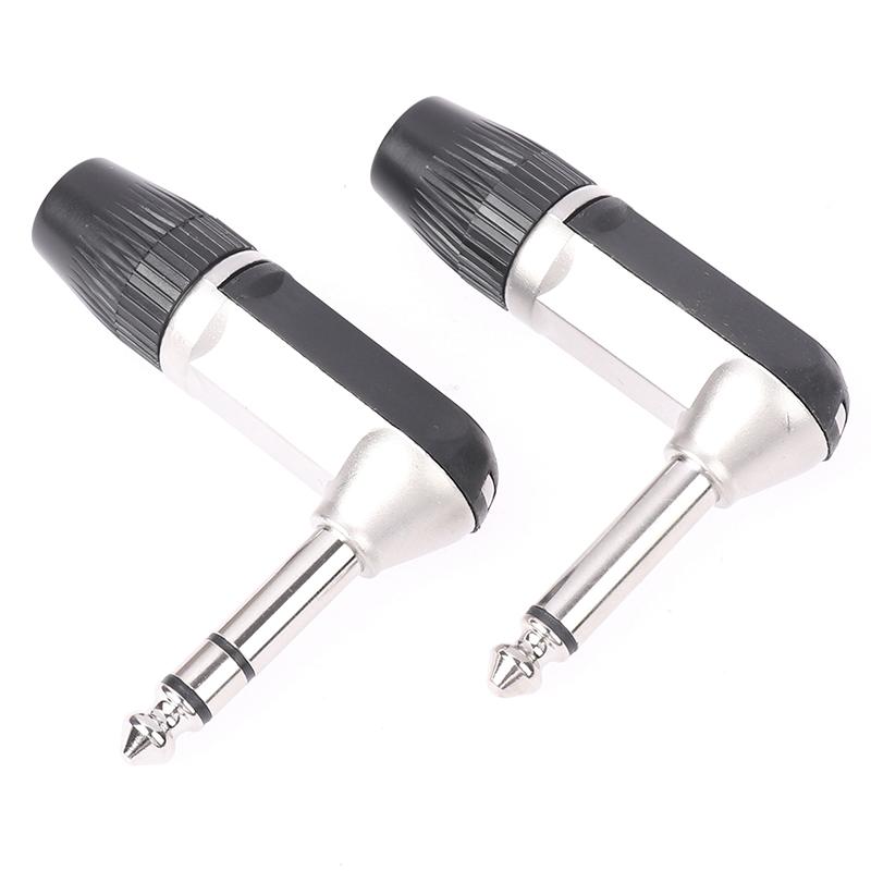 Rean Buchse 6,35 mm TS TRS 90° L-förmiger Winkelstecker Stereo / Mono 2 3-polig 6,5 1/4 Mikrofon Gitarre Audio Nys207 208