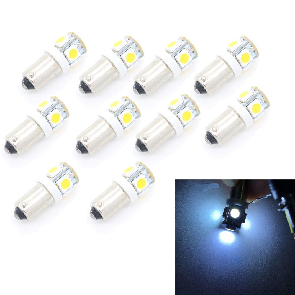 

PolarLander 10pcs 5 LED 5050 SMD Car LED White Indicator