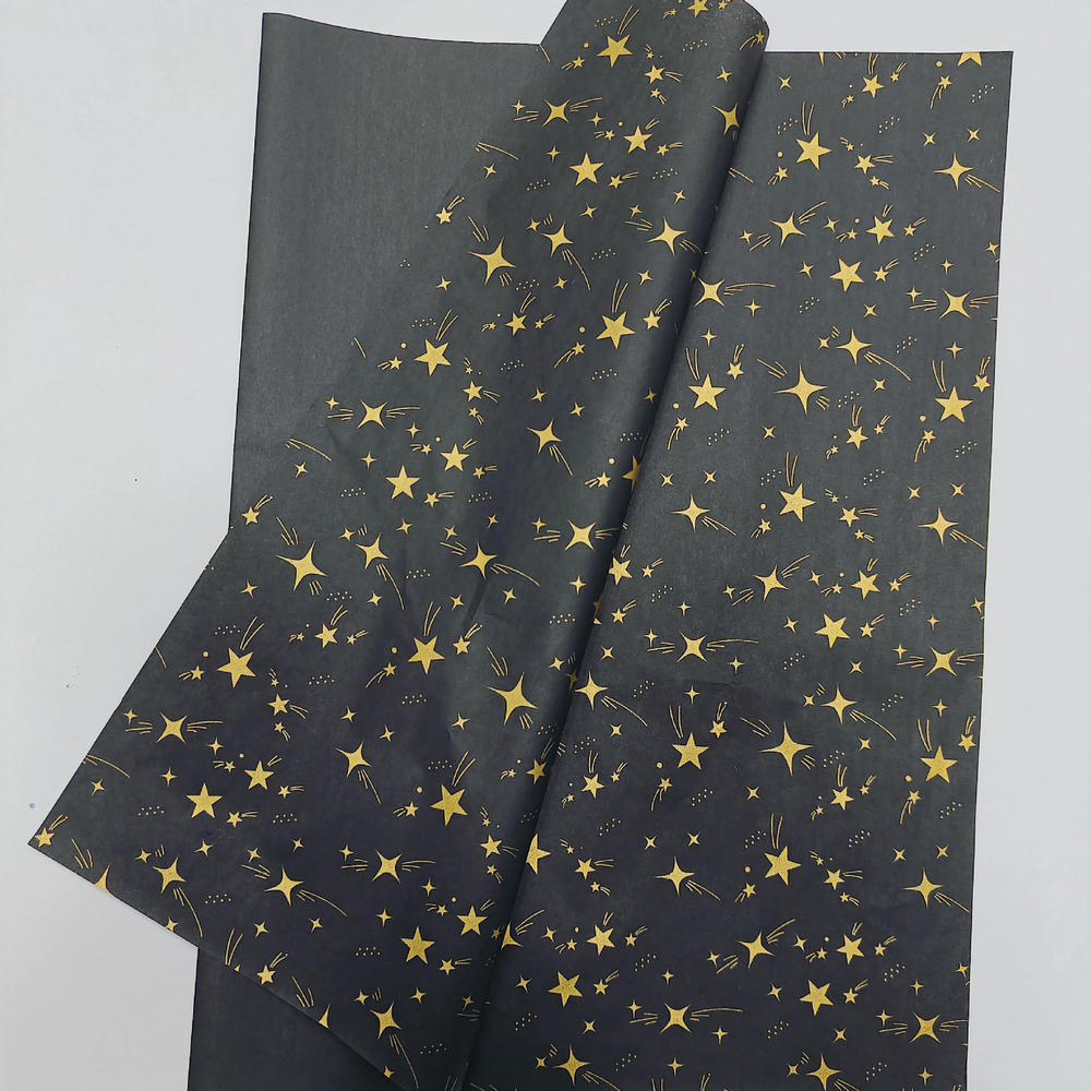 20 Sheets/Pack Starry Sky Tissue Paper Stars Moon Constellations Pattern Gift Wrapping Paper Christmas New Year Wrap Paper