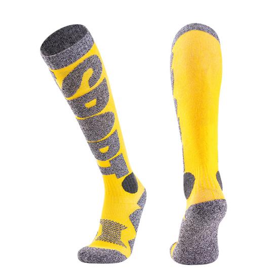 1 Pair Skiing Socks Anti-Fall Non-Slip Moisture-Absorbing Breathable Three-Dimensional Heel Thermal Outdoor Activities Ski Socks