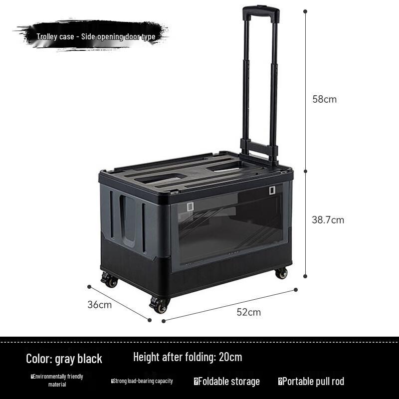 Brangdy Rolling Transparent Folding Storage Box