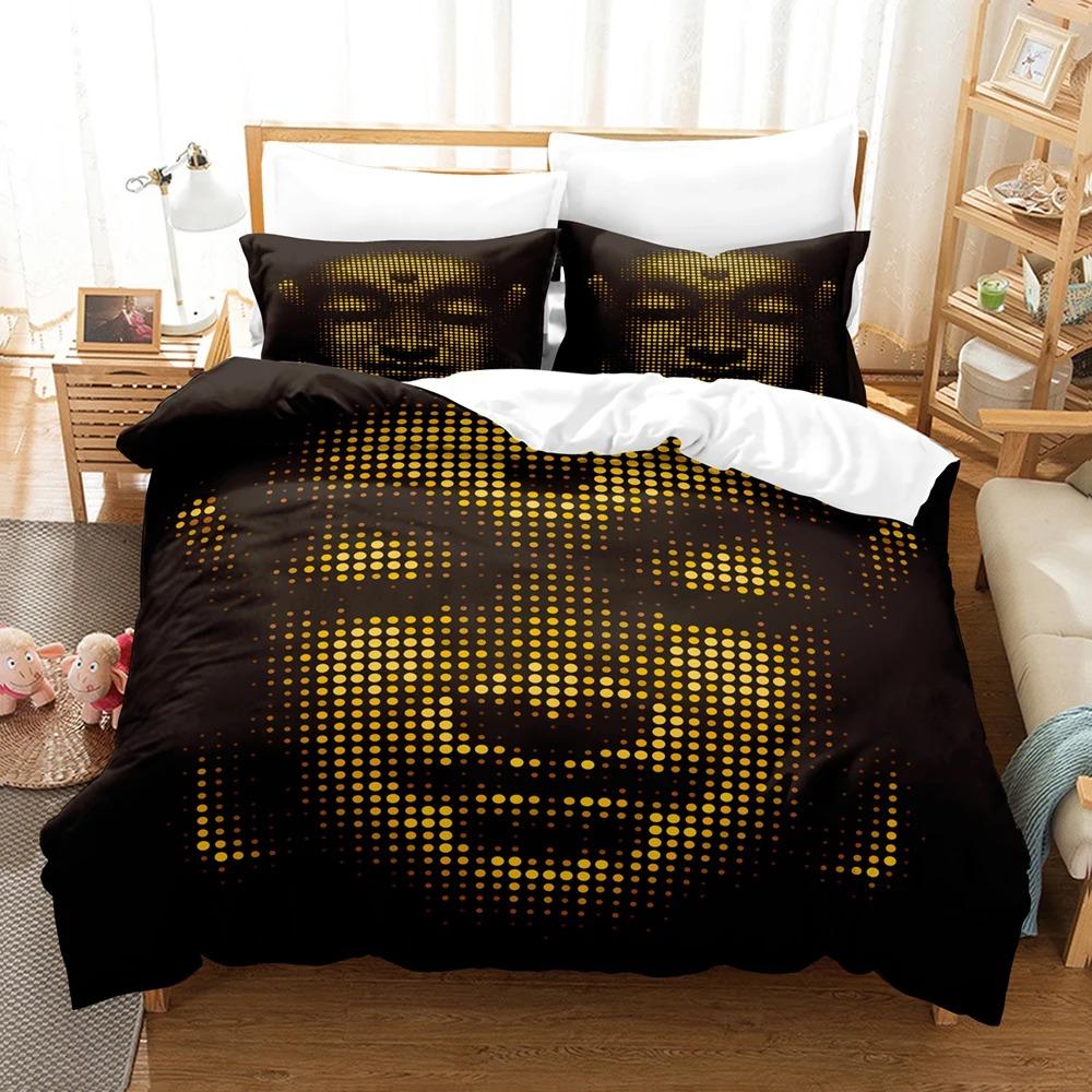 3D Buddha Bedding Sets Duvet Cover Set With Pillowcase Twin Full Queen King Bedclothes Bed Linen