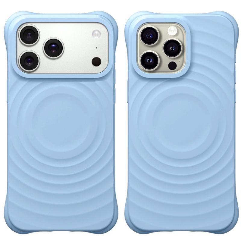 Original Liquid Silicone Water Ripple Magnetic Case For iPhone 17 Air 16 15 14 13 12 11 Pro Max Plus Wireless Charging Cover