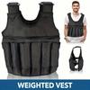Fitness Adjustable Weight Vest Black Oxford Fabric with 12 Pockets for Men and Women, Perfect for Running, Strength Training and Exercise