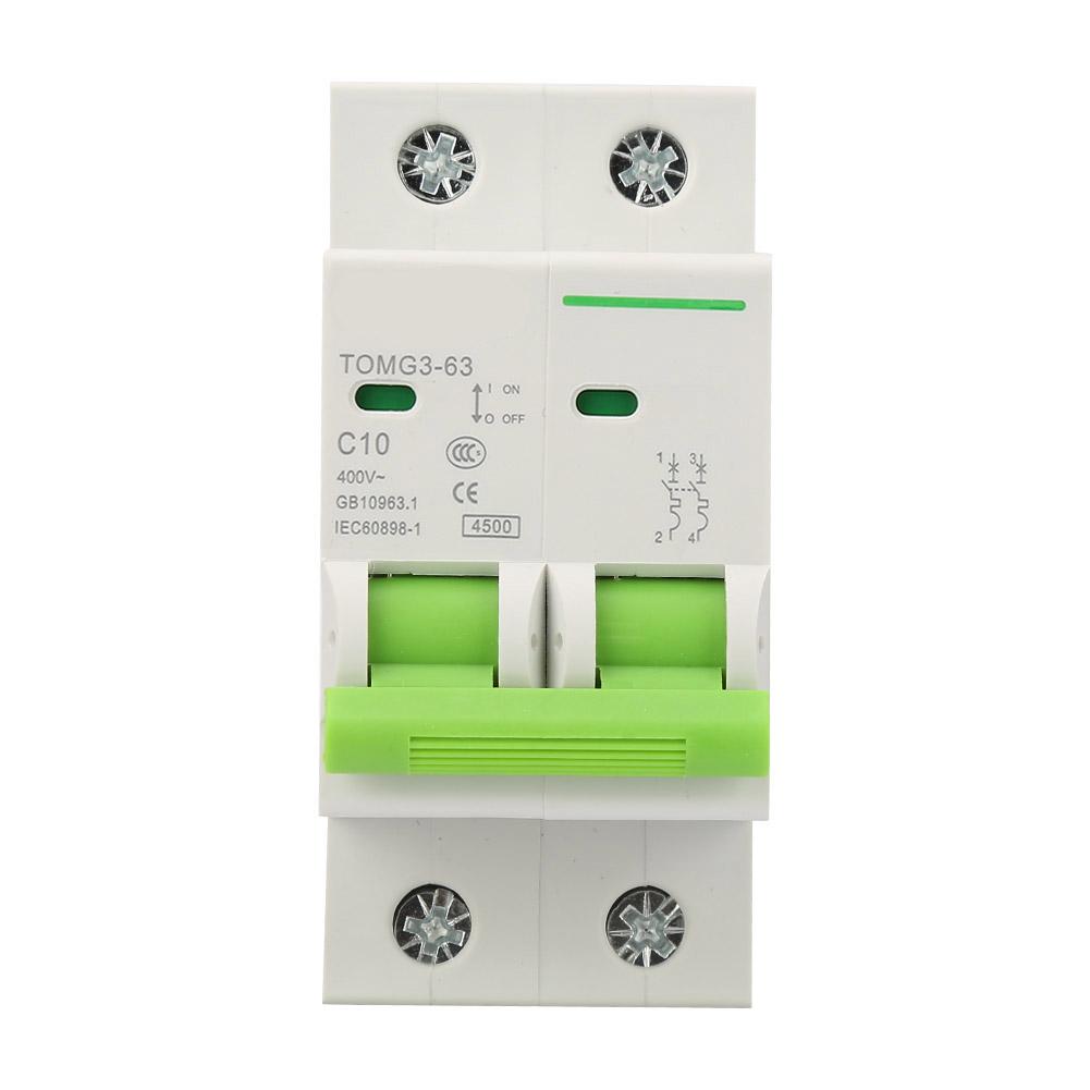 

TOMG363 2P C type Miniature Circuit Breaker Leakage Protection Air Switch (20A)