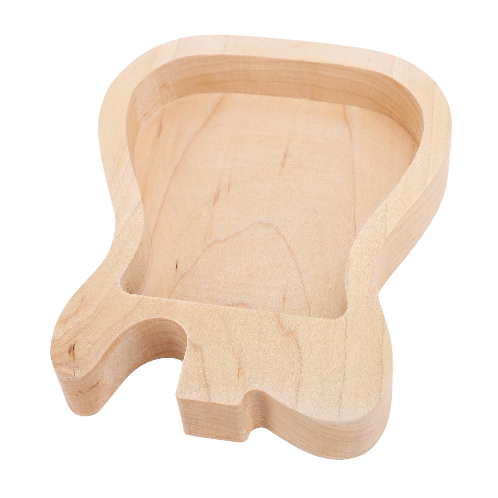 

Коробка для медиатора из кленового дерева в форме гитары, компактный держатель для хранения медиатора для занятий