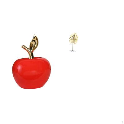 Ceramic Figurine Fruit Sculpture And Metal Statue Abstract Artwork for Home Cafe Study Room