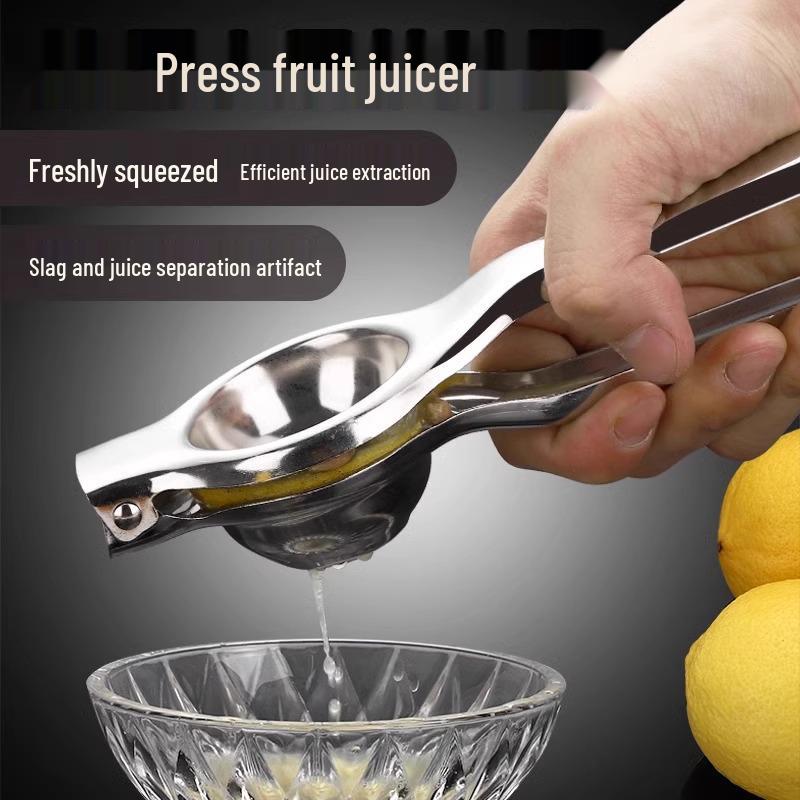 Stainless Steel Hand-Press Citrus Juicer for Lemons & Oranges