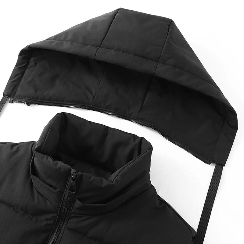 Nadměrná velikost S-8XL Zimní bezrukávová parka Pánská teplá vesta s kapucí Módní ležérní Silné svrchní oblečení Pánské bundy