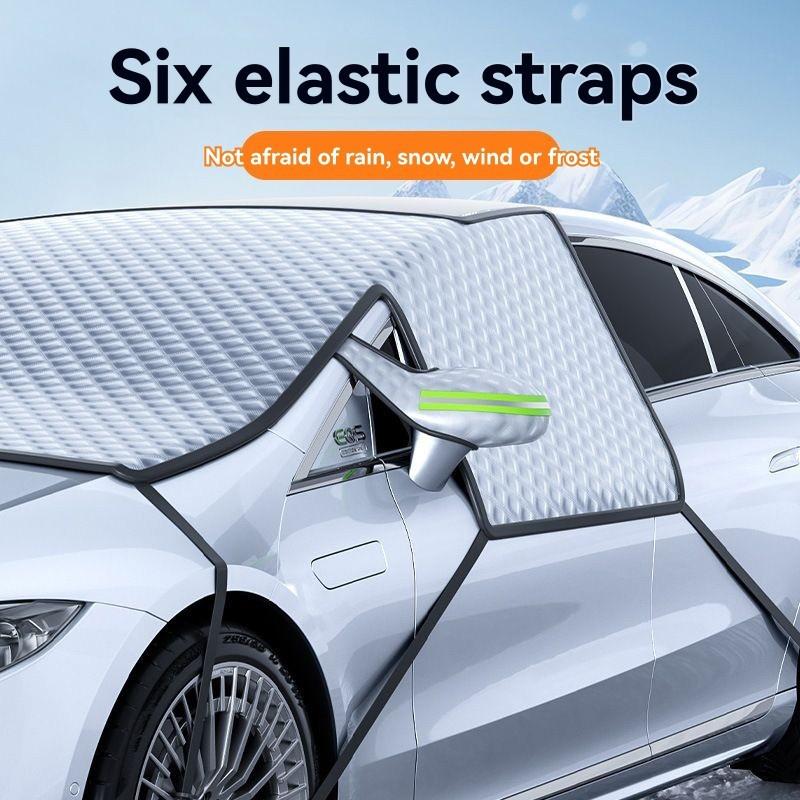Universal Front Windshield Anti-Frost Shield-Thickness Car Snow Cover Waterproof Fabric For Winter