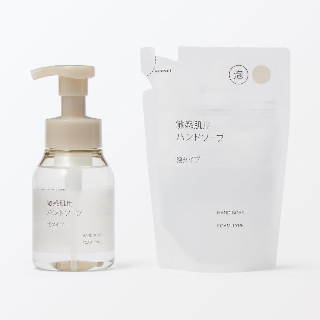 MUJI Sensitive Skin Hand Foaming 84935800 Soap, Type, 250mL,