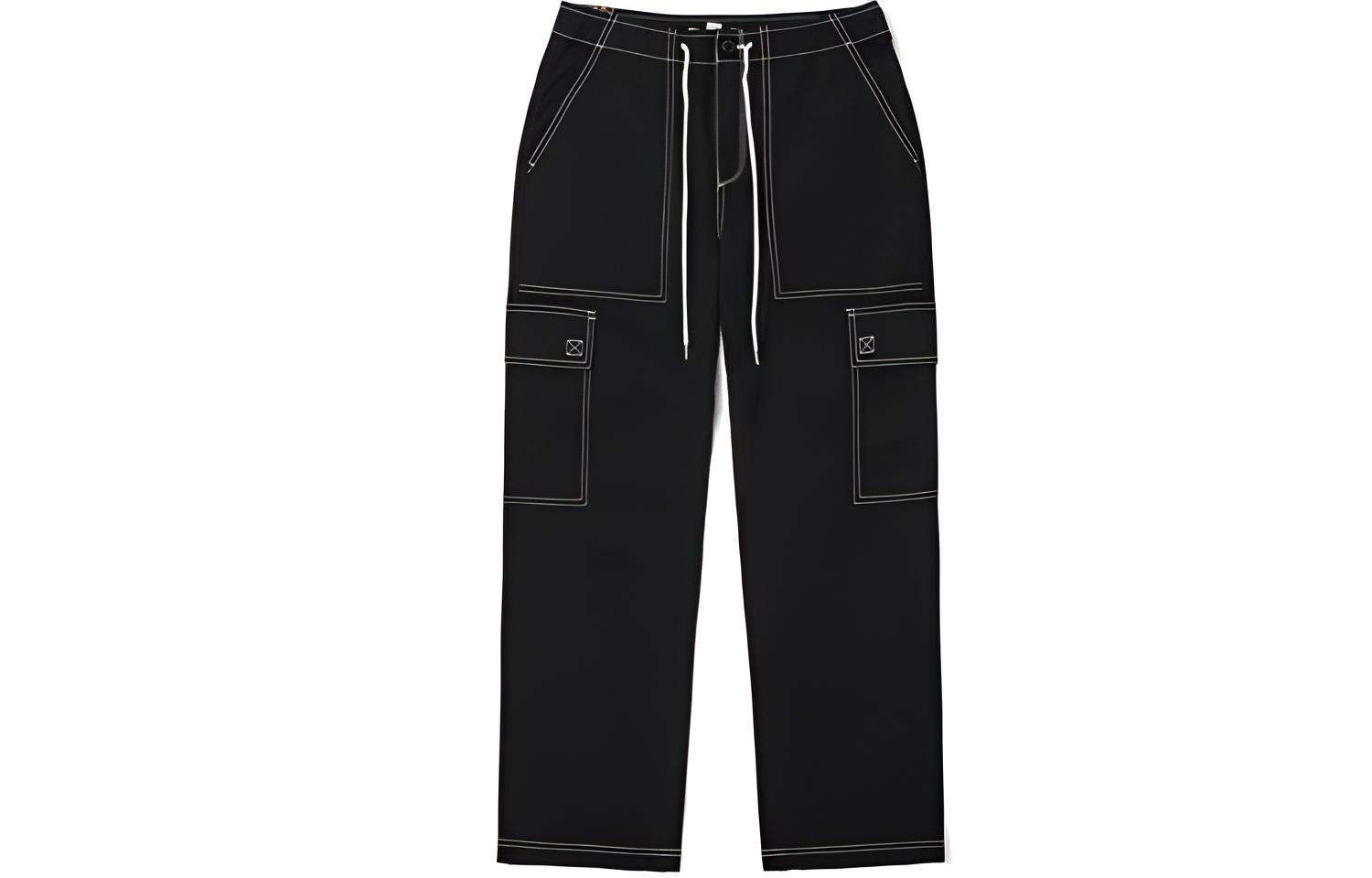 Vans Cargo Pants Women s Black Moderate Straight Fit Pants VN0A5DN1BLK 25
