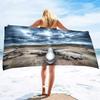 Aereo Stampato Leggero Sottile Asciugamano da Spiaggia Sovradimensionato Extra Large Asciugamani Senza Sabbia Asciugatura Rapida Viaggio Campeggio Accessori da Spiaggia