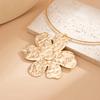 SHIXIN 4 Styles New Trendy Flower Pendant Necklace for Women Exaggerated Smooth Torques Choker Necklace Party Neck Jewelry Gift