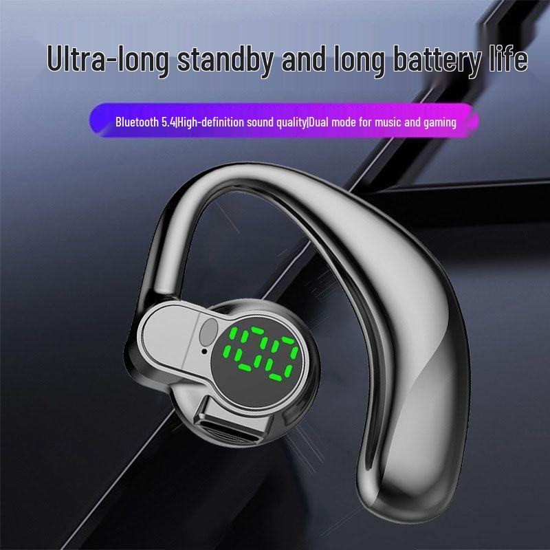 Waterproof Wireless Earhook Bluetooth 5.4 Noise-Canceling Headphones with Ultra-Long Battery and Rotatable Stereo Sound - S03.