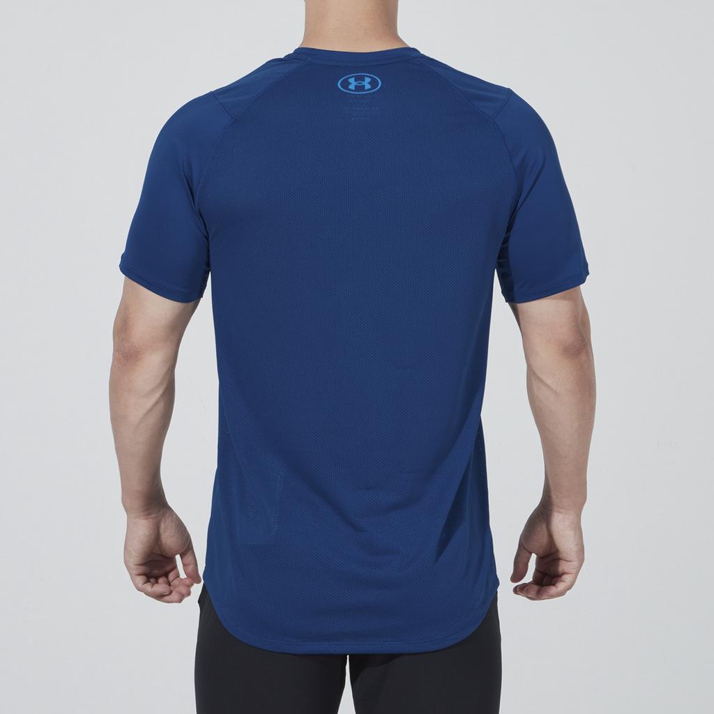 Under Armour Mk-1 Training Round Neck Short Sleeve T-Shirt Men Tops Blue 1356772-581
