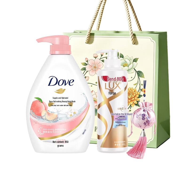 Набор для душа и шампунь Dove