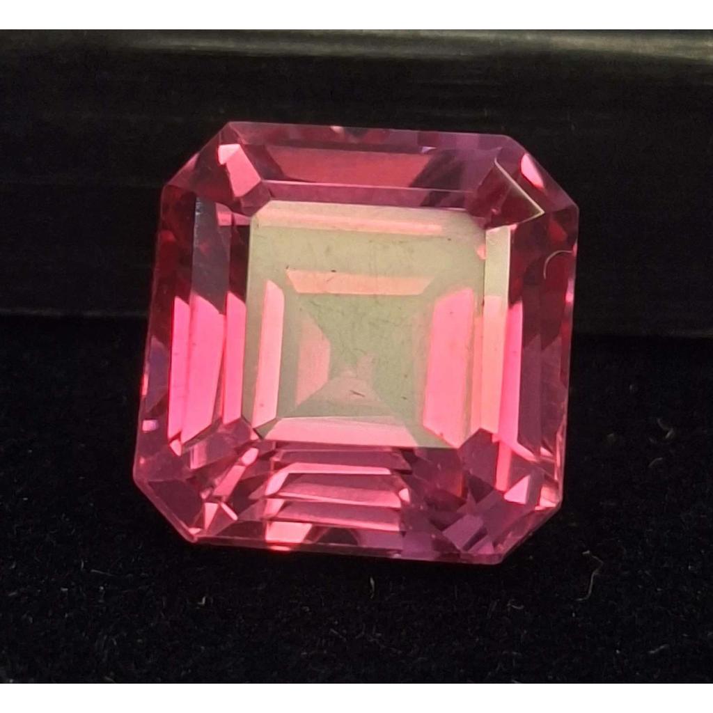 Fabulous Natural Pink Tourmaline Shape 6-8 Ct Asscher Cut Certified Gemstone
