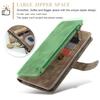 Leather Zipper Wallet Case For Samsung Galaxy A14 A15 A16 A17 A24 A25 A33 A34 A35 A36 A53 A54 A55 A56 A71 A72 4G 5G Phone Cover