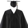 Unisex Matte Graduation Cap And Gown Set with 2026 Year Tassel Charm for Middle School High School College Graduates
