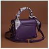 Women's Luxury Purple Crossbody Handbag - Elegant Commuter Style