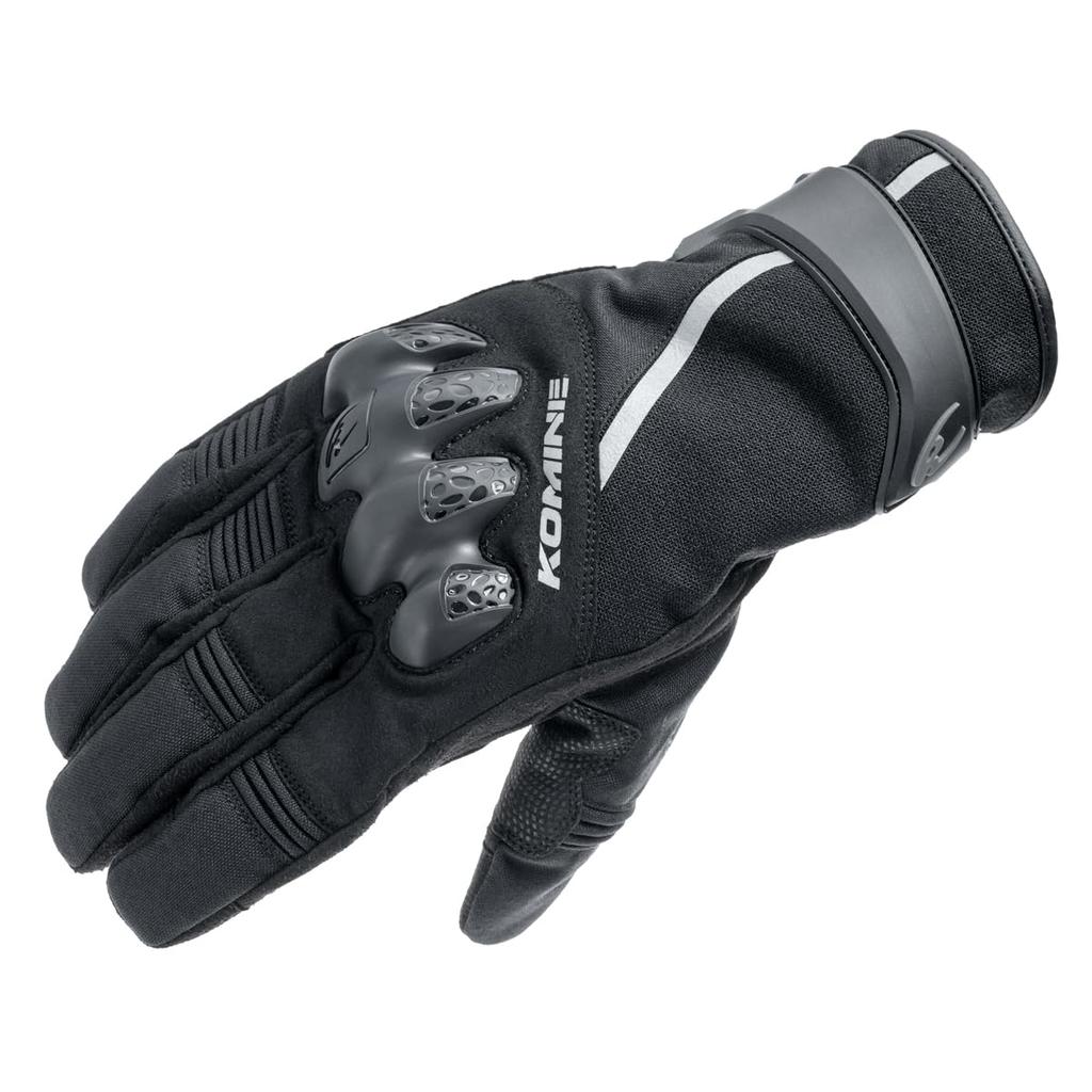 Komine Motorcycle Gloves Protect WP Winter Size S GK-857 Gloves, Black,