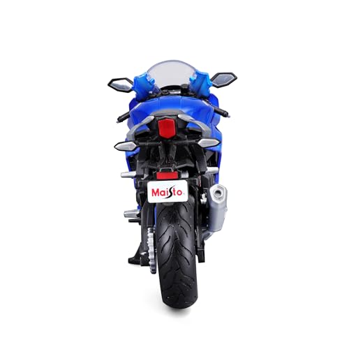 Maisto 1/12 Scale Yamaha 2021 YZF-R1 Blue / Diecast Model Car, Motorcycle, Finished Model 21847