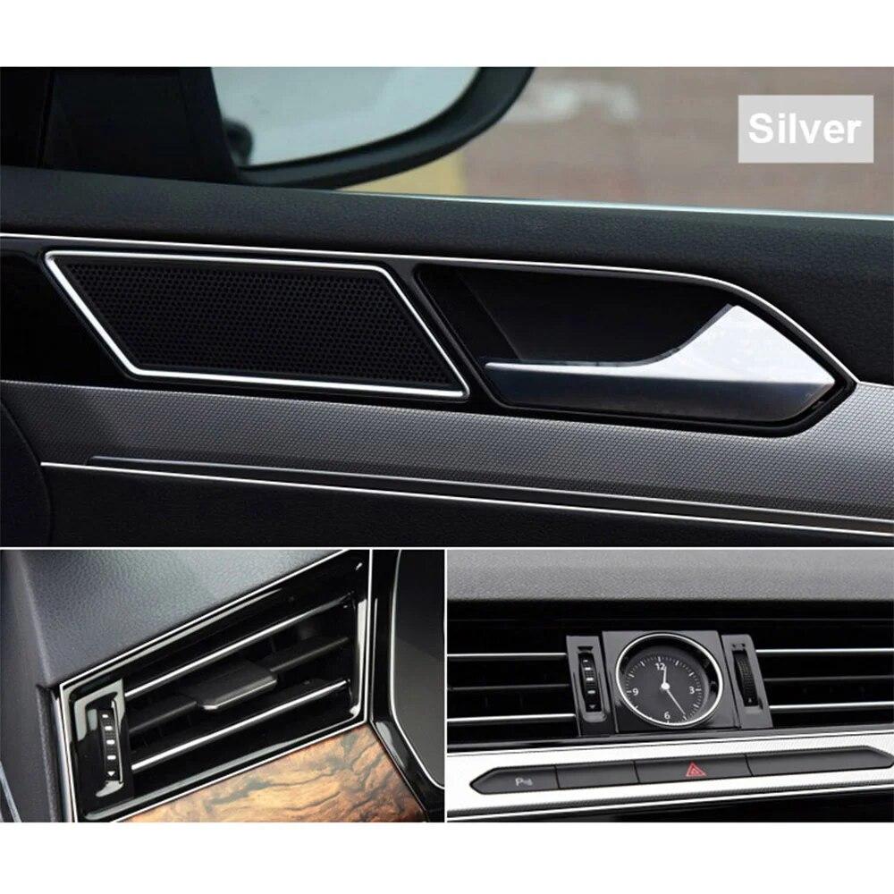 5M/Packung DIY Universal Flexible Innendekoration Auto Styling Zierleiste Chrom Dekoration Streifen
