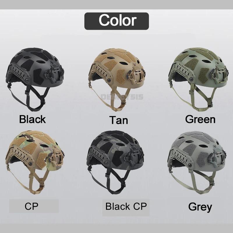 Tactical Fast Helmet Airsoft CS Game Helmets Outdoor Sports Hunting Shooting Paintball Head Protective Gear