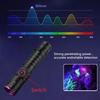 365/395nm UV Flashlight Zoom 5W Type C USB Rechargeable Black Light for Resin Curing, Pet Urine Detection, Scorpion with Battery