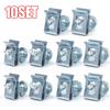 17mm U-Type Fasteners Clip with Screw Car Metal Screw Clips Anti-rust Auto Fender Bumper Protection Buckle Iron Sheet Hardware