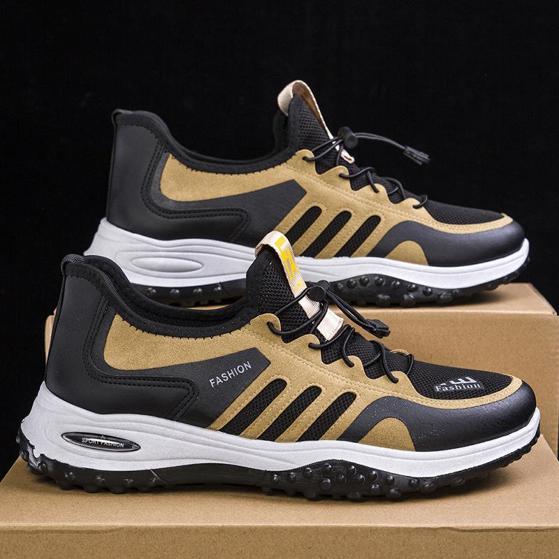 Herrenschuhe Atmungsaktives Mesh Leichte Dicke Sohle Freizeitschuhe Trendig und Modisch Outdoor Laufschuhe für Herren