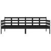 Vidaxl Daybed, Black, Solid Pine Wood, 80X200 Cm