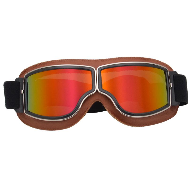 Retro Motorcycle Riding Goggles - Windproof & Dustproof for Off-road & Electric Vehicles
