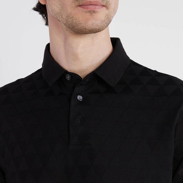 Emporio Armani FW23 Solid Color Casual Short Sleeve Polo Shirt Men Tops Dark-Blue 6R1F87-1JGYZ-09N6
