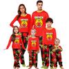 Parent-child Christmas Print Home Suit Long-sleeved Top And Pants