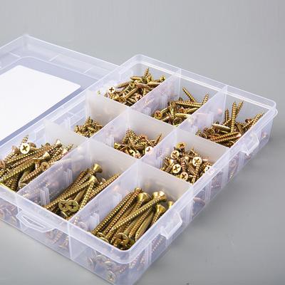 600pcs/box M3.5/4  12/16/20/25/30/45/50mm Cross Head Colored Galvanized Self-Tapping Screw Set