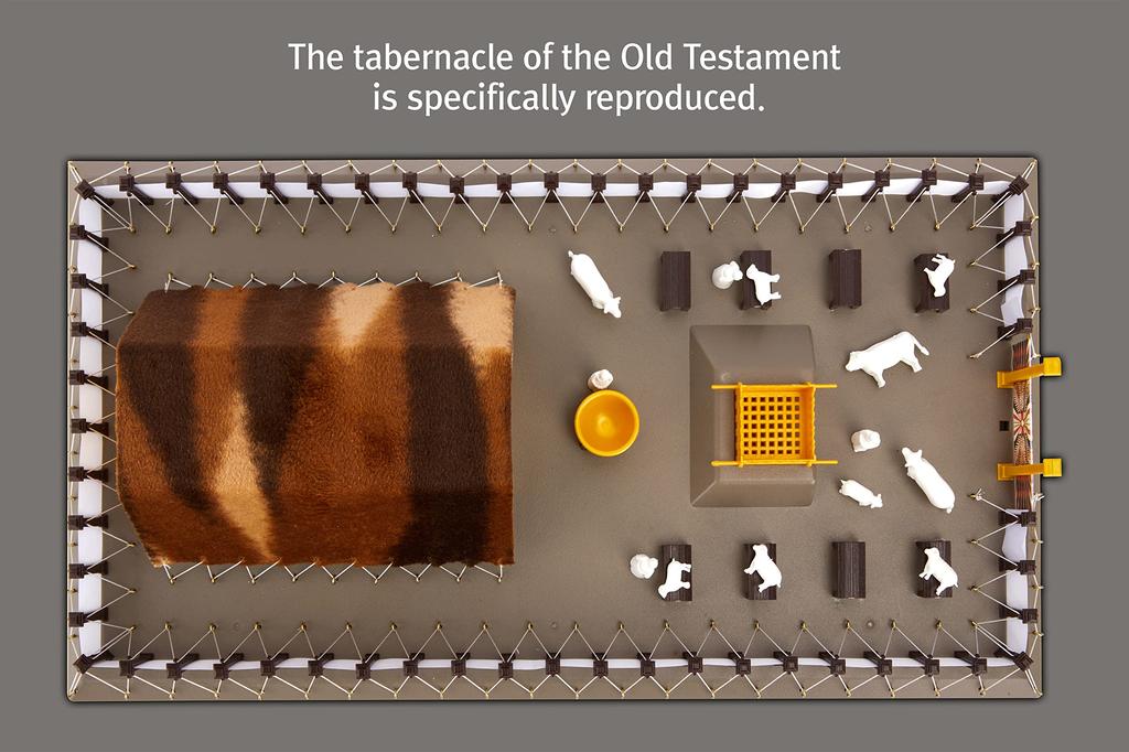 RaoNEE Das Stiftshütten-Modellbauset - Lehr- und Lernmittel - Einfach zu montieren 1:90 Maßstabsmodell - Versammlung des Alten Testaments