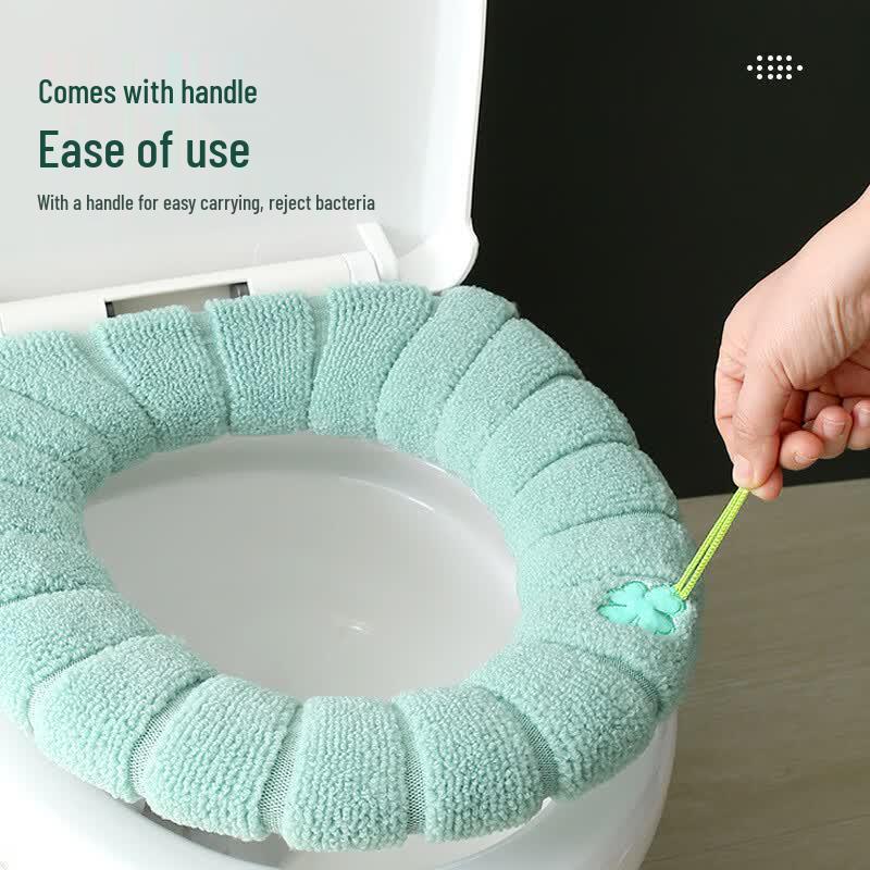 Haishidike Winter Plush Knitted Toilet Seat Covers (10-Pack)
