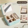 Retro Jewelry Storage Box, High-end Exquisite Necklace, Earrings, Ring, Small Travel Portable Jewelry Storage Box