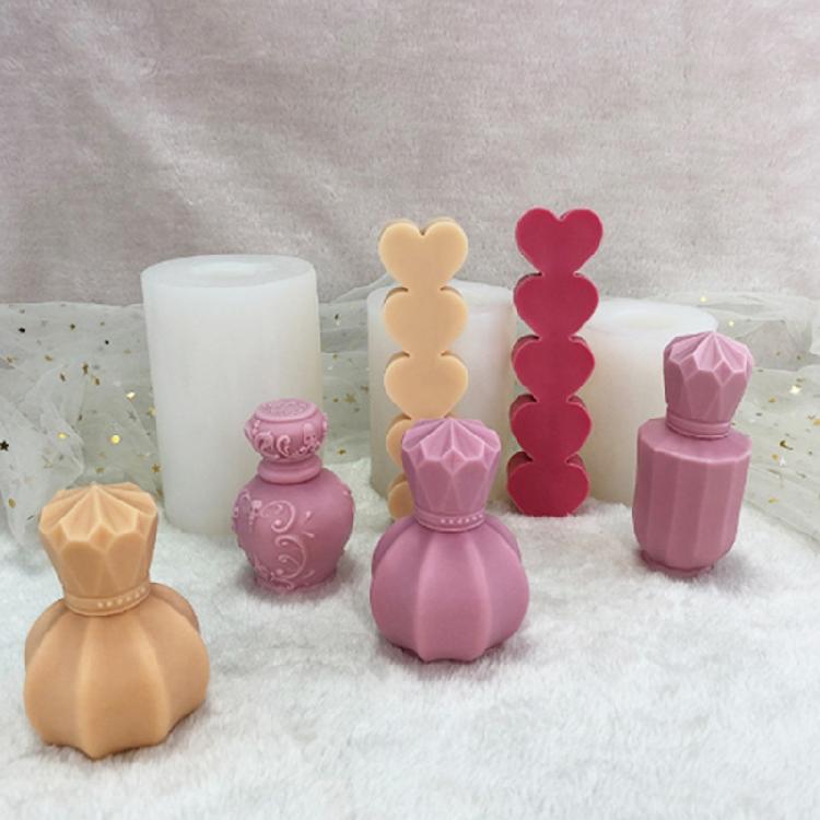 Tulip Shape Resin Mould Perfume Bottle Candle Silicone Mold Plaster Aromatherapy