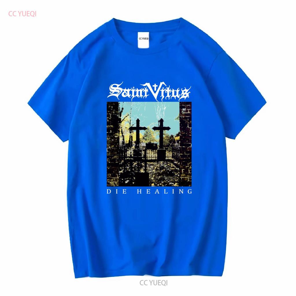 SAINT VITUS BLACK DIE HEALING T Shirt Full Size S To 5XL TP486 Long or Short Sleeves Vintage Washed Homme Stretched Soft
