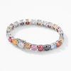 Butterflykiss Luxury 3/4/5/6.5MM Colored Rainbow Tennis Moissanite Bracelets Plated Gold 925 Silver Fine Jewelry Gift