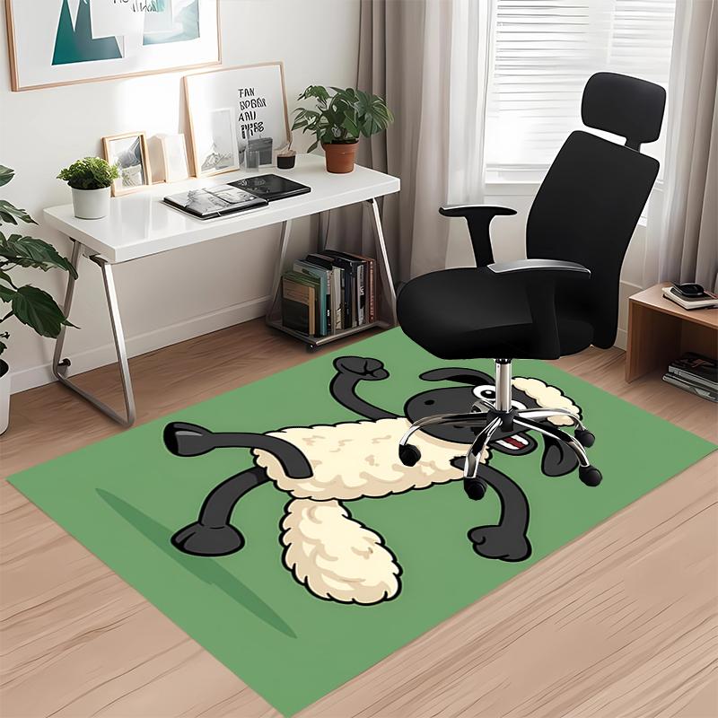 Shaun the Sheep Printed Carpetrugfor Office Chair Living Room Bedroom Kitchen Room Decor Gifts