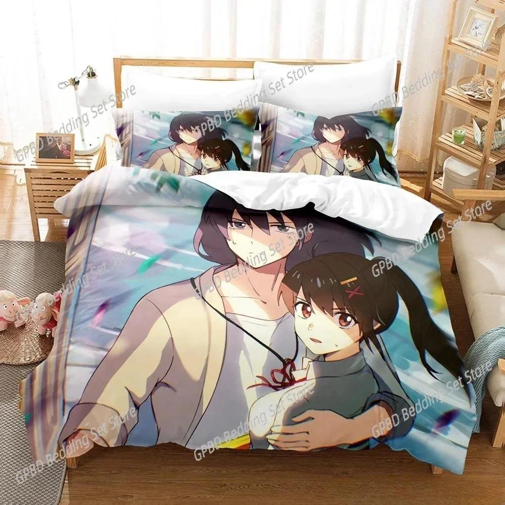 Luxury New 3D Print Anime Suzume no Tojimari Bedding Set Single Twin Full Queen King Size Bed Set Bedroom Duvet cover Sets