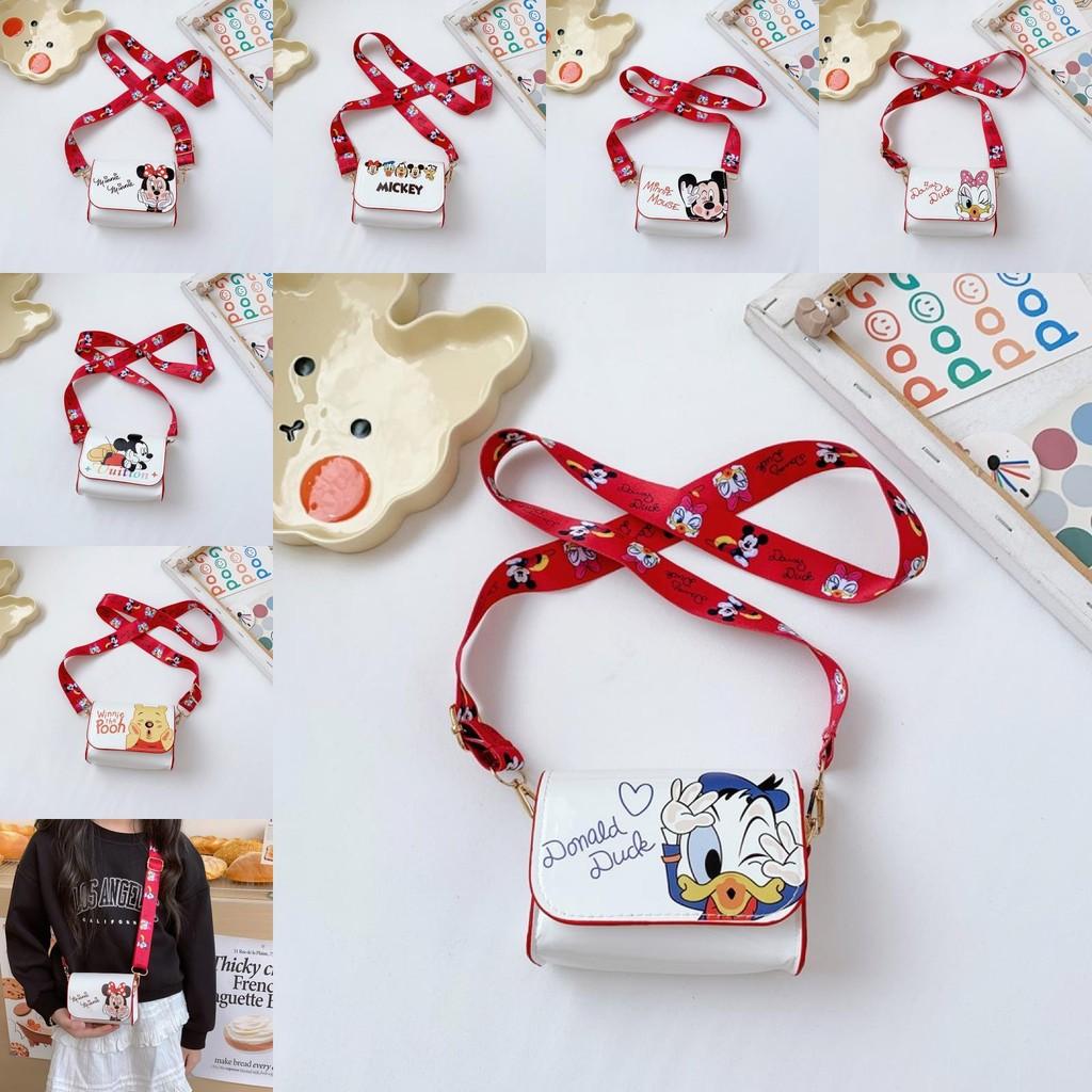 Mini Shoulder Kids Crossbody Bag With Mouse Donald Duck Print Design